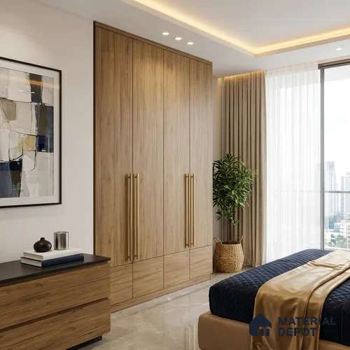 Wooden Look LM 01754 Alaskan Pine 8 ft x 4 ft Suede Finish Decorative Laminate - 1 mm | Suitable for TV Unit, Wardrobe, Kitchen Cabinets