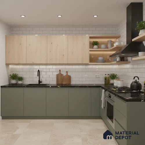 Pista Grey Solid Colors Look LM 01923 8 ft x 4 ft Matte Finish Decorative Laminate - 1 mm | Suitable for Living Room, Kitchen, Office