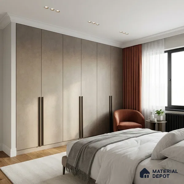 Grey Marble Look LM 02815 Concrete Ivory 8 ft x 4 ft Sand Stone Finish Decorative Laminate - 1 mm | Suitable for TV Unit, Wardrobe, Kitchen Cabinets
