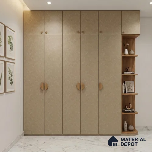 Grey Marble Look LM 02835 Casper Sage 8 ft x 4 ft Crux Finish Decorative Laminate - 1 mm | Suitable for TV Unit, Wardrobe, Kitchen Cabinets