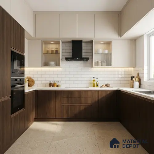 Wooden Look LM 02847 Sycamore 8 ft x 4 ft Hydra Bark Finish Decorative Laminate - 1 mm | Suitable for TV Unit, Wardrobe, Kitchen Cabinets