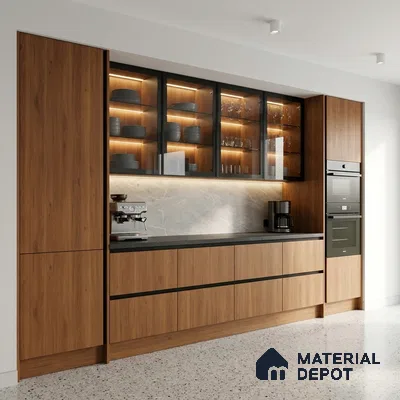 Wooden Look LM 02848 Cyprus 8 ft x 4 ft Hydra Bark Finish Decorative Laminate - 1 mm | Suitable for TV Unit, Wardrobe, Kitchen Cabinets