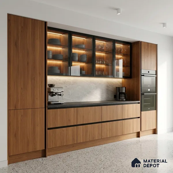 Wooden Look LM 02848 Cyprus 8 ft x 4 ft Hydra Bark Finish Decorative Laminate - 1 mm | Suitable for TV Unit, Wardrobe, Kitchen Cabinets