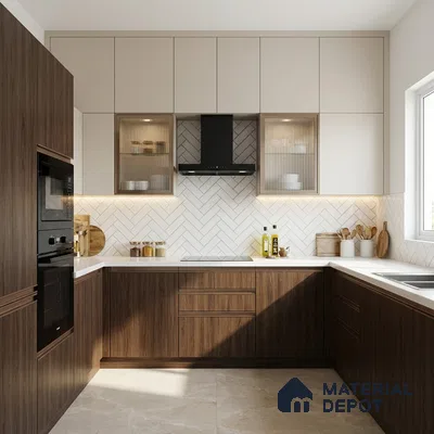 Wooden Look LM 02852 Umber 8 ft x 4 ft Zero Soft Oak Finish Decorative Laminate - 1 mm | Suitable for TV Unit, Wardrobe, Kitchen Cabinets
