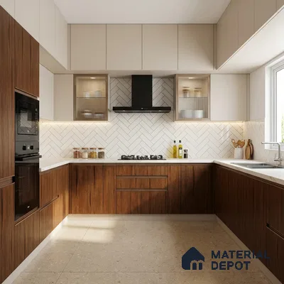 Wooden Look LM 02855 Timber 8 ft x 4 ft Zero Soft Oak Finish Decorative Laminate - 1 mm | Suitable for TV Unit, Wardrobe, Kitchen Cabinets