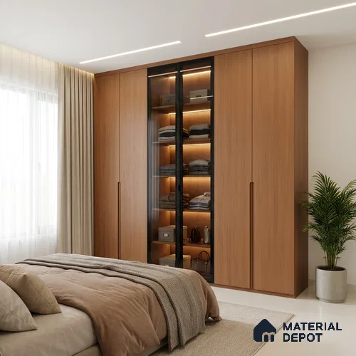 Wooden Look LM 02859 Criftone 8 ft x 4 ft Zero Soft Wooden Finish Decorative Laminate - 1 mm | Suitable for TV Unit, Wardrobe, Kitchen Cabinets