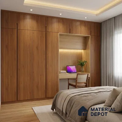 Wooden Look LM 02860 Cyprus 8 ft x 4 ft Zero Soft Matt Finish Decorative Laminate - 1 mm | Suitable for TV Unit, Wardrobe, Kitchen Cabinets
