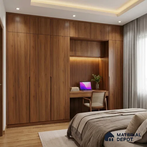Wooden Look LM 02865 Tribcano 8 ft x 4 ft Zero Soft Matt Finish Decorative Laminate - 1 mm | Suitable for TV Unit, Wardrobe, Kitchen Cabinets