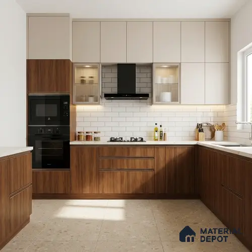 Wooden Look LM 02865 Tribcano 8 ft x 4 ft Zero Soft Matt Finish Decorative Laminate - 1 mm | Suitable for TV Unit, Wardrobe, Kitchen Cabinets