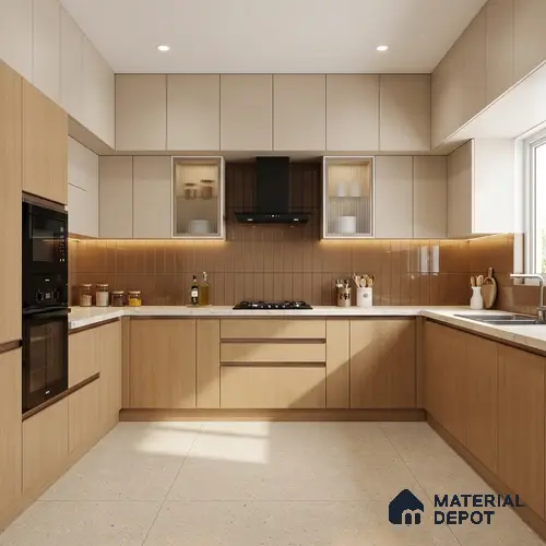 Wooden Look LM 02866 Drum Stick 8 ft x 4 ft Zero Soft Matt Finish Decorative Laminate - 1 mm | Suitable for TV Unit, Wardrobe, Kitchen Cabinets
