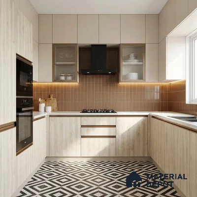Wooden Look LM 02868 Knotty Pine 8 ft x 4 ft Zero Soft Oak Finish Decorative Laminate - 1 mm | Suitable for TV Unit, Wardrobe, Kitchen Cabinets