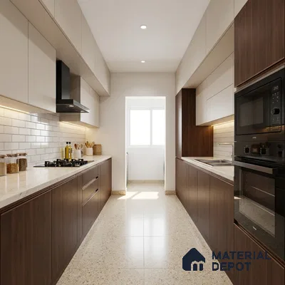 Wooden Look LM 02874 Dare Walnut 8 ft x 4 ft Zero Soft Matt Finish Decorative Laminate - 1 mm | Suitable for TV Unit, Wardrobe, Kitchen Cabinets