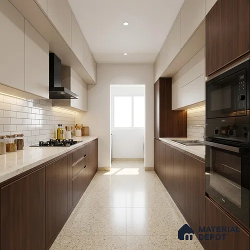 Wooden Look LM 02874 Dare Walnut 8 ft x 4 ft Zero Soft Matt Finish Decorative Laminate - 1 mm | Suitable for TV Unit, Wardrobe, Kitchen Cabinets
