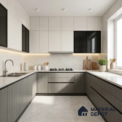 Wooden Look LM 02878 Eric 8 ft x 4 ft Zero Soft Wooden Finish Decorative Laminate - 1 mm | Suitable for TV Unit, Wardrobe, Kitchen Cabinets