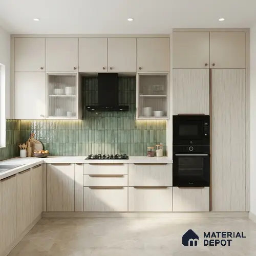 Wooden Look LM 02893 Ice Burg 8 ft x 4 ft Hydra Bark Finish Decorative Laminate - 1 mm | Suitable for TV Unit, Wardrobe, Kitchen Cabinets