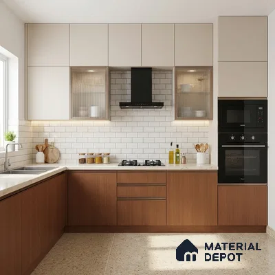 Wooden Look LM 02902 Carapa 8 ft x 4 ft Zero Soft Matt Finish Decorative Laminate - 1 mm | Suitable for TV Unit, Wardrobe, Kitchen Cabinets