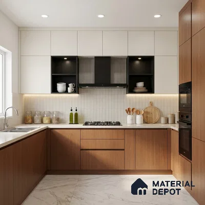 Wooden Look LM 02902 Carapa 8 ft x 4 ft Zero Soft Matt Finish Decorative Laminate - 1 mm | Suitable for TV Unit, Wardrobe, Kitchen Cabinets