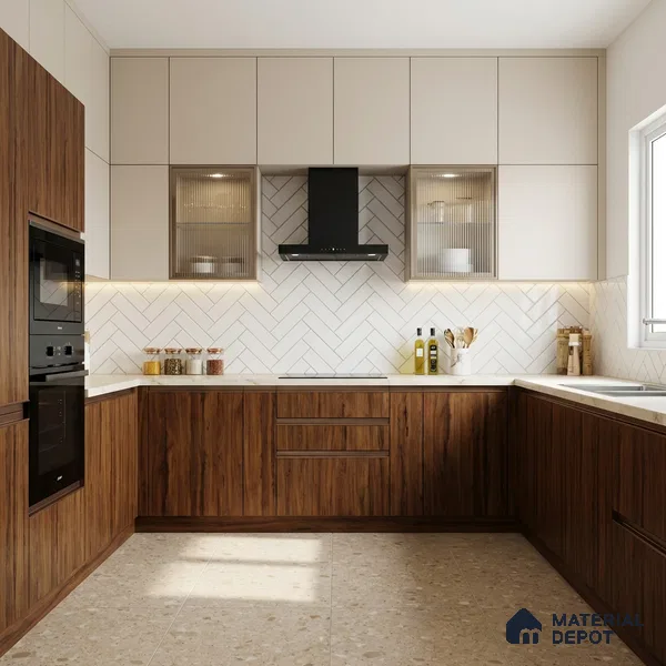 Wooden Look LM 02905 Granada Elm 8 ft x 4 ft Hydra Bark Finish Decorative Laminate - 1 mm | Suitable for TV Unit, Wardrobe, Kitchen Cabinets
