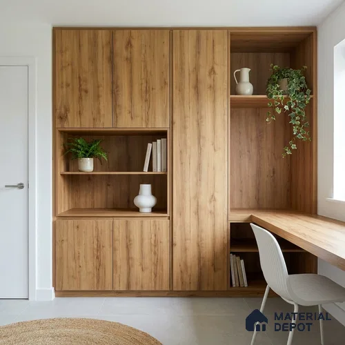 Wooden Look LM 02909 Penut Pine 8 ft x 4 ft Rustic Finish Decorative Laminate - 1 mm | Suitable for TV Unit, Wardrobe, Kitchen Cabinets