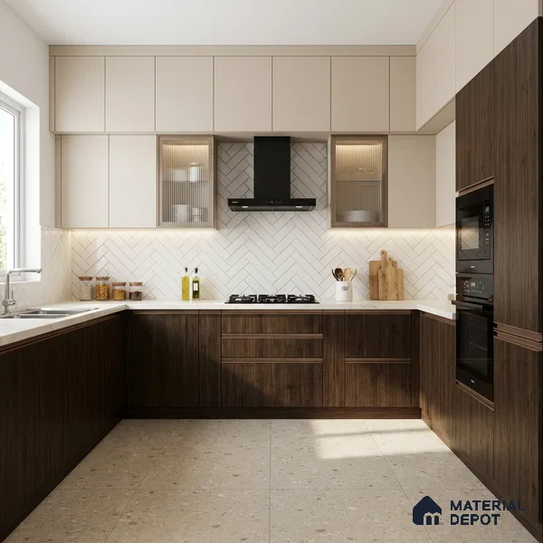 Wooden Look LM 02916 Jute Maple 8 ft x 4 ft Impress Grain Finish Decorative Laminate - 1 mm | Suitable for TV Unit, Wardrobe, Kitchen Cabinets