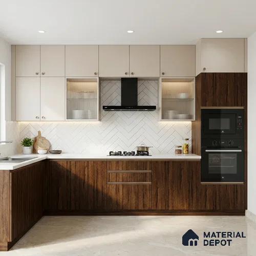 Wooden Look LM 02917 Granada Elm 8 ft x 4 ft Vega Finish Decorative Laminate - 1 mm | Suitable for TV Unit, Wardrobe, Kitchen Cabinets