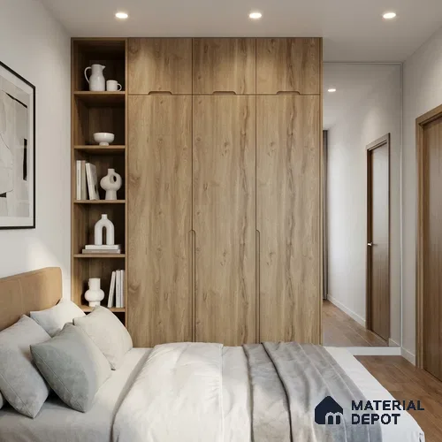 Wooden Look LM 02934 Highland Dark 8 ft x 4 ft Natura Finish Decorative Laminate - 1 mm | Suitable for TV Unit, Wardrobe, Kitchen Cabinets