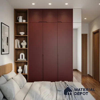 Textured Solid Look LM 02939 Metallic Choco 8 ft x 4 ft Textura Finish Decorative Laminate - 1 mm | Suitable for TV Unit, Wardrobe, Kitchen Cabinets