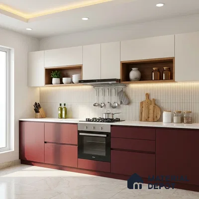 Textured Solid Look LM 02939 Metallic Choco 8 ft x 4 ft Textura Finish Decorative Laminate - 1 mm | Suitable for TV Unit, Wardrobe, Kitchen Cabinets