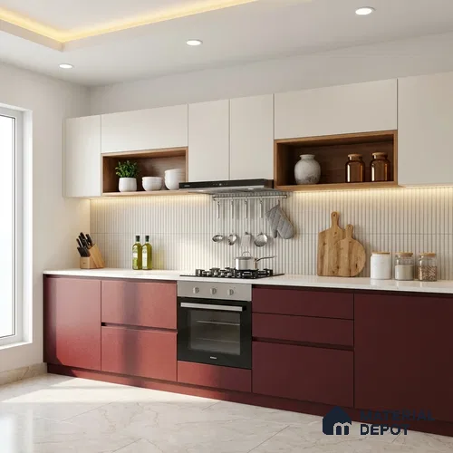 Textured Solid Look LM 02939 Metallic Choco 8 ft x 4 ft Textura Finish Decorative Laminate - 1 mm | Suitable for TV Unit, Wardrobe, Kitchen Cabinets