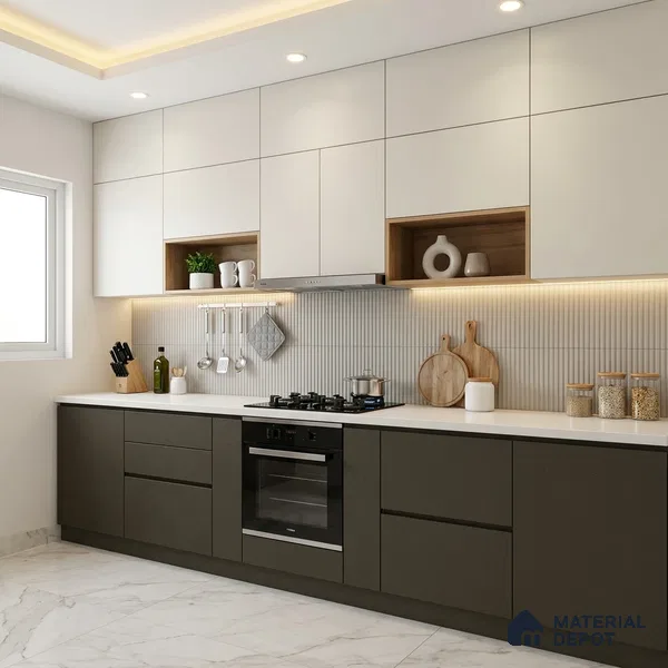 Textured Solid Look LM 02940 Metallic Brown 8 ft x 4 ft Textura Finish Decorative Laminate - 1 mm | Suitable for TV Unit, Wardrobe, Kitchen Cabinets