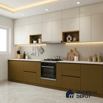 Textured Solid Look LM 02941 Metallic Coffee 8 ft x 4 ft Textura Finish Decorative Laminate - 1 mm | Suitable for TV Unit, Wardrobe, Kitchen Cabinets