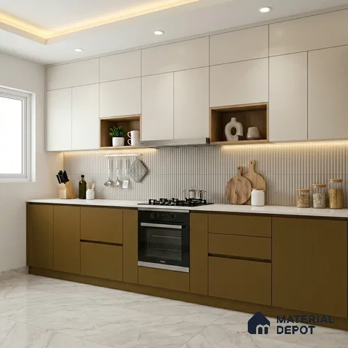 Textured Solid Look LM 02941 Metallic Coffee 8 ft x 4 ft Textura Finish Decorative Laminate - 1 mm | Suitable for TV Unit, Wardrobe, Kitchen Cabinets