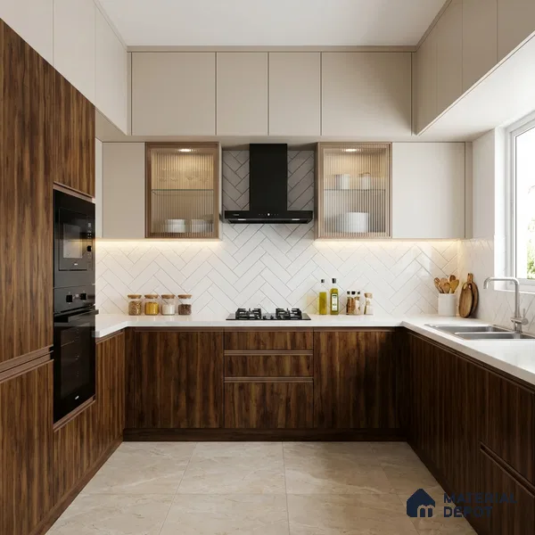 Wooden Look LM 02977 Kenya Wooden 8 ft x 4 ft Extra Matt Finish Decorative Laminate - 1 mm | Suitable for TV Unit, Wardrobe, Kitchen Cabinets