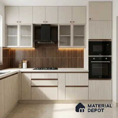 Wooden Look LM 02978 Ice Burg 8 ft x 4 ft Extra Matt Finish Decorative Laminate - 1 mm | Suitable for TV Unit, Wardrobe, Kitchen Cabinets