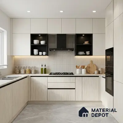 Wooden Look LM 02978 Ice Burg 8 ft x 4 ft Extra Matt Finish Decorative Laminate - 1 mm | Suitable for TV Unit, Wardrobe, Kitchen Cabinets