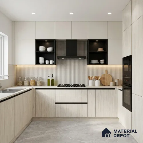 Wooden Look LM 02978 Ice Burg 8 ft x 4 ft Extra Matt Finish Decorative Laminate - 1 mm | Suitable for TV Unit, Wardrobe, Kitchen Cabinets