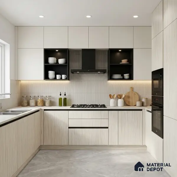 Wooden Look LM 02978 Ice Burg 8 ft x 4 ft Extra Matt Finish Decorative Laminate - 1 mm | Suitable for TV Unit, Wardrobe, Kitchen Cabinets
