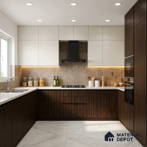 Wooden Look LM 02979 Smoke Walnut 8 ft x 4 ft Extra Matt Finish Decorative Laminate - 1 mm | Suitable for TV Unit, Wardrobe, Kitchen Cabinets