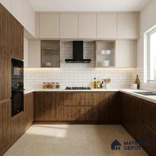 Wooden Look LM 02980 MT 631 HZ Cuneo Oak Cherry HZ 8 ft x 4 ft Extra Matt Finish Decorative Laminate - 1 mm | Suitable for TV Unit, Wardrobe, Kitchen Cabinets