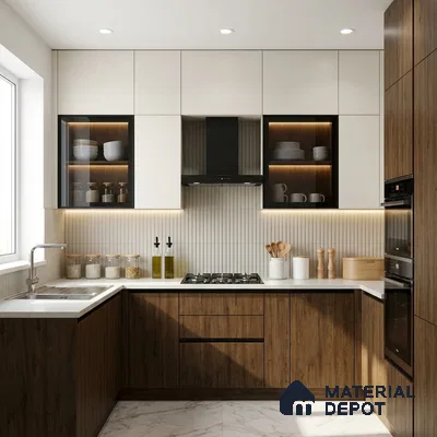 Wooden Look LM 02980 MT 631 HZ Cuneo Oak Cherry HZ 8 ft x 4 ft Extra Matt Finish Decorative Laminate - 1 mm | Suitable for TV Unit, Wardrobe, Kitchen Cabinets