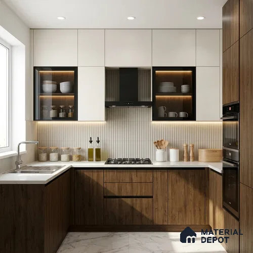 Wooden Look LM 02980 MT 631 HZ Cuneo Oak Cherry HZ 8 ft x 4 ft Extra Matt Finish Decorative Laminate - 1 mm | Suitable for TV Unit, Wardrobe, Kitchen Cabinets