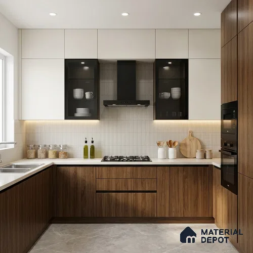 Wooden Look LM 02981 Manchurian Walnut 8 ft x 4 ft Extra Matt Finish Decorative Laminate - 1 mm | Suitable for TV Unit, Wardrobe, Kitchen Cabinets