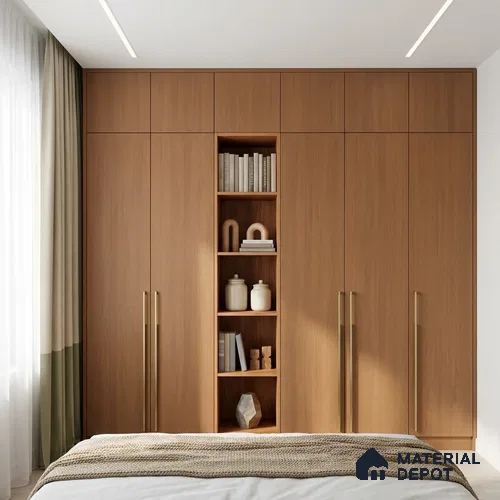Wooden Look LM 02983 Criftone 8 ft x 4 ft Suede Finish Decorative Laminate - 1 mm | Suitable for TV Unit, Wardrobe, Kitchen Cabinets