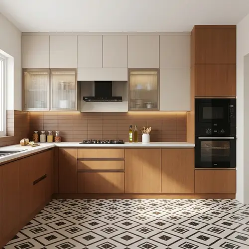 Wooden Look LM 02983 Criftone 8 ft x 4 ft Suede Finish Decorative Laminate - 1 mm | Suitable for TV Unit, Wardrobe, Kitchen Cabinets