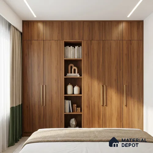 Wooden Look LM 02987 Tribcano 8 ft x 4 ft Suede Finish Decorative Laminate - 1 mm | Suitable for TV Unit, Wardrobe, Kitchen Cabinets
