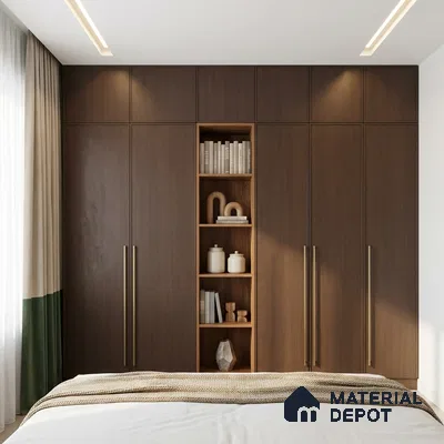 Wooden Look LM 02988 Redian 8 ft x 4 ft Suede Finish Decorative Laminate - 1 mm | Suitable for TV Unit, Wardrobe, Kitchen Cabinets