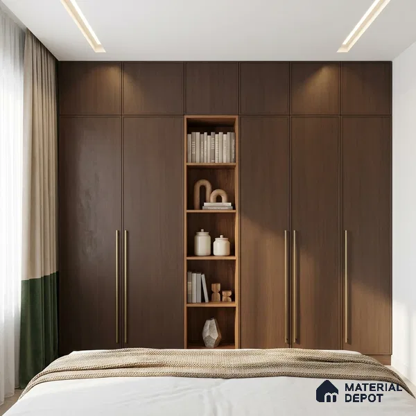 Wooden Look LM 02988 Redian 8 ft x 4 ft Suede Finish Decorative Laminate - 1 mm | Suitable for TV Unit, Wardrobe, Kitchen Cabinets