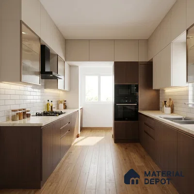 Wooden Look LM 02988 Redian 8 ft x 4 ft Suede Finish Decorative Laminate - 1 mm | Suitable for TV Unit, Wardrobe, Kitchen Cabinets