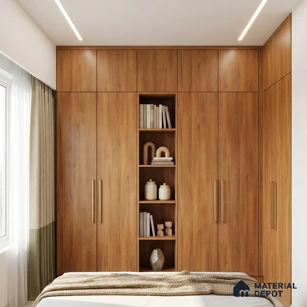 Wooden Look LM 02989 Dessertian 8 ft x 4 ft Suede Finish Decorative Laminate - 1 mm | Suitable for TV Unit, Wardrobe, Kitchen Cabinets