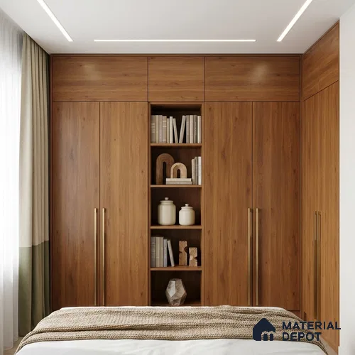 Wooden Look LM 02993 Cyprus 8 ft x 4 ft Suede Finish Decorative Laminate - 1 mm | Suitable for TV Unit, Wardrobe, Kitchen Cabinets
